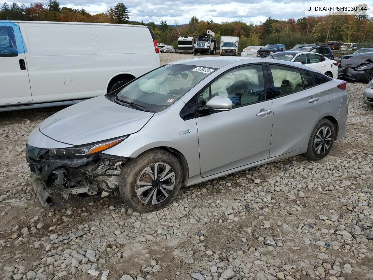 2017 Toyota Prius Prime VIN: JTDKARFP6H3030144 Lot: 75394124