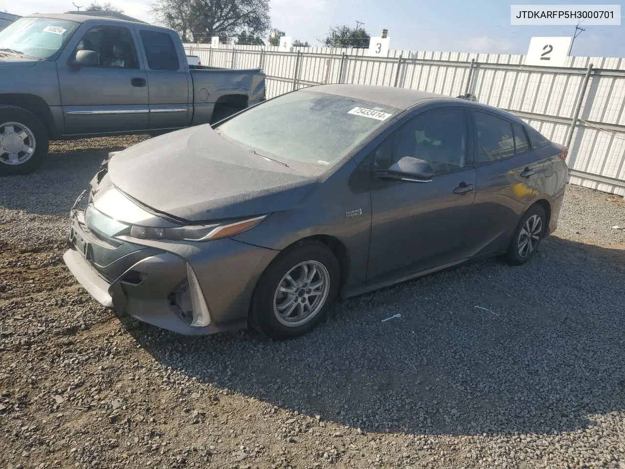 2017 Toyota Prius Prime VIN: JTDKARFP5H3000701 Lot: 75433414