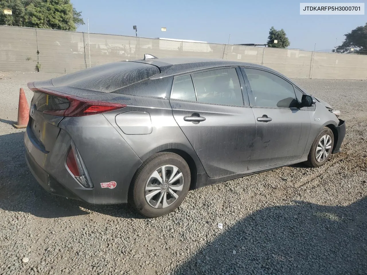 2017 Toyota Prius Prime VIN: JTDKARFP5H3000701 Lot: 75433414