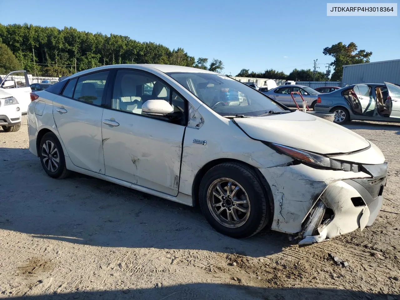 2017 Toyota Prius Prime VIN: JTDKARFP4H3018364 Lot: 75464214