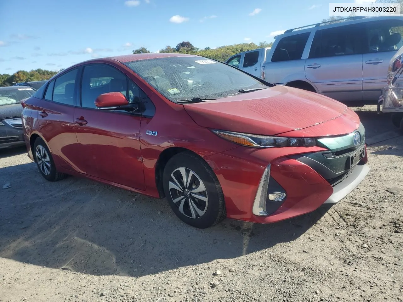 2017 Toyota Prius Prime VIN: JTDKARFP4H3003220 Lot: 75626634