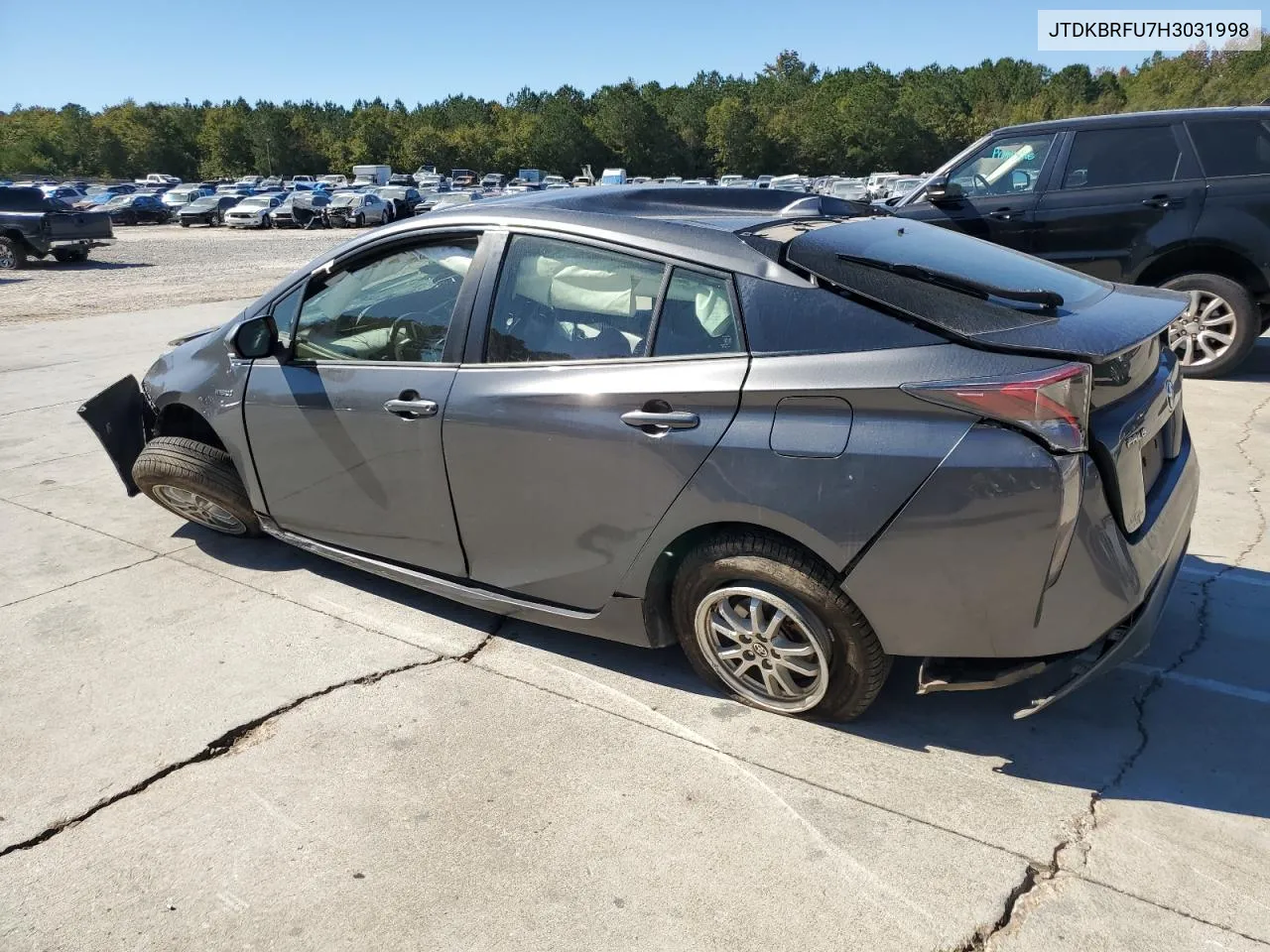 2017 Toyota Prius VIN: JTDKBRFU7H3031998 Lot: 75684934