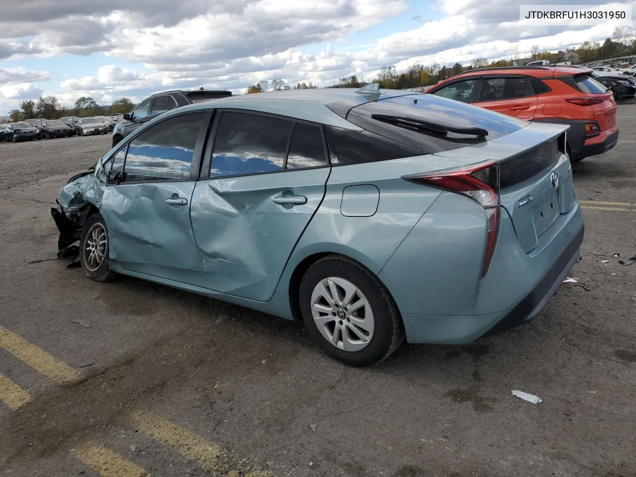 2017 Toyota Prius VIN: JTDKBRFU1H3031950 Lot: 75855454