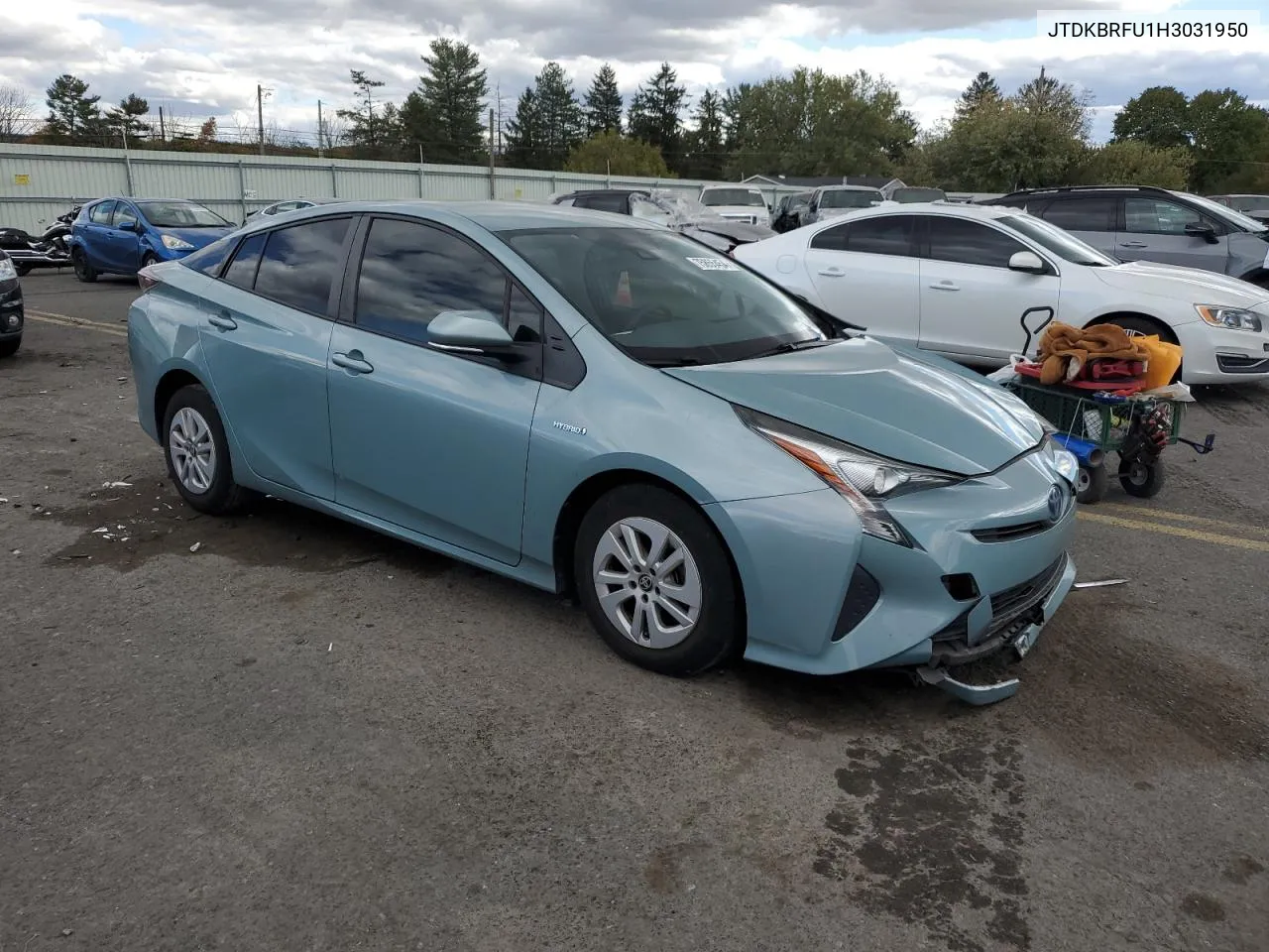 2017 Toyota Prius VIN: JTDKBRFU1H3031950 Lot: 75855454