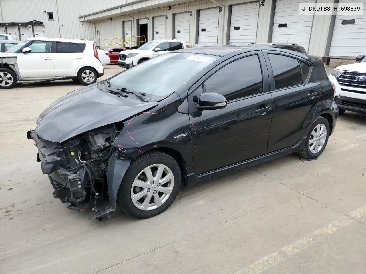 2017 Toyota Prius C VIN: JTDKDTB31H1593539 Lot: 75914344