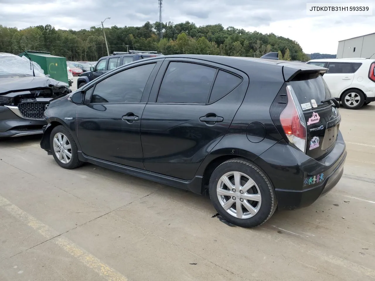 2017 Toyota Prius C VIN: JTDKDTB31H1593539 Lot: 75914344