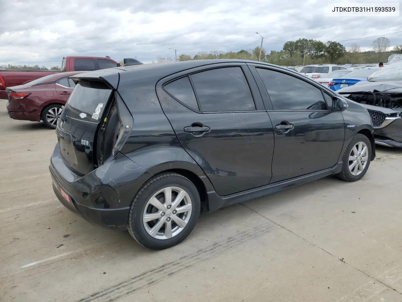 2017 Toyota Prius C VIN: JTDKDTB31H1593539 Lot: 75914344