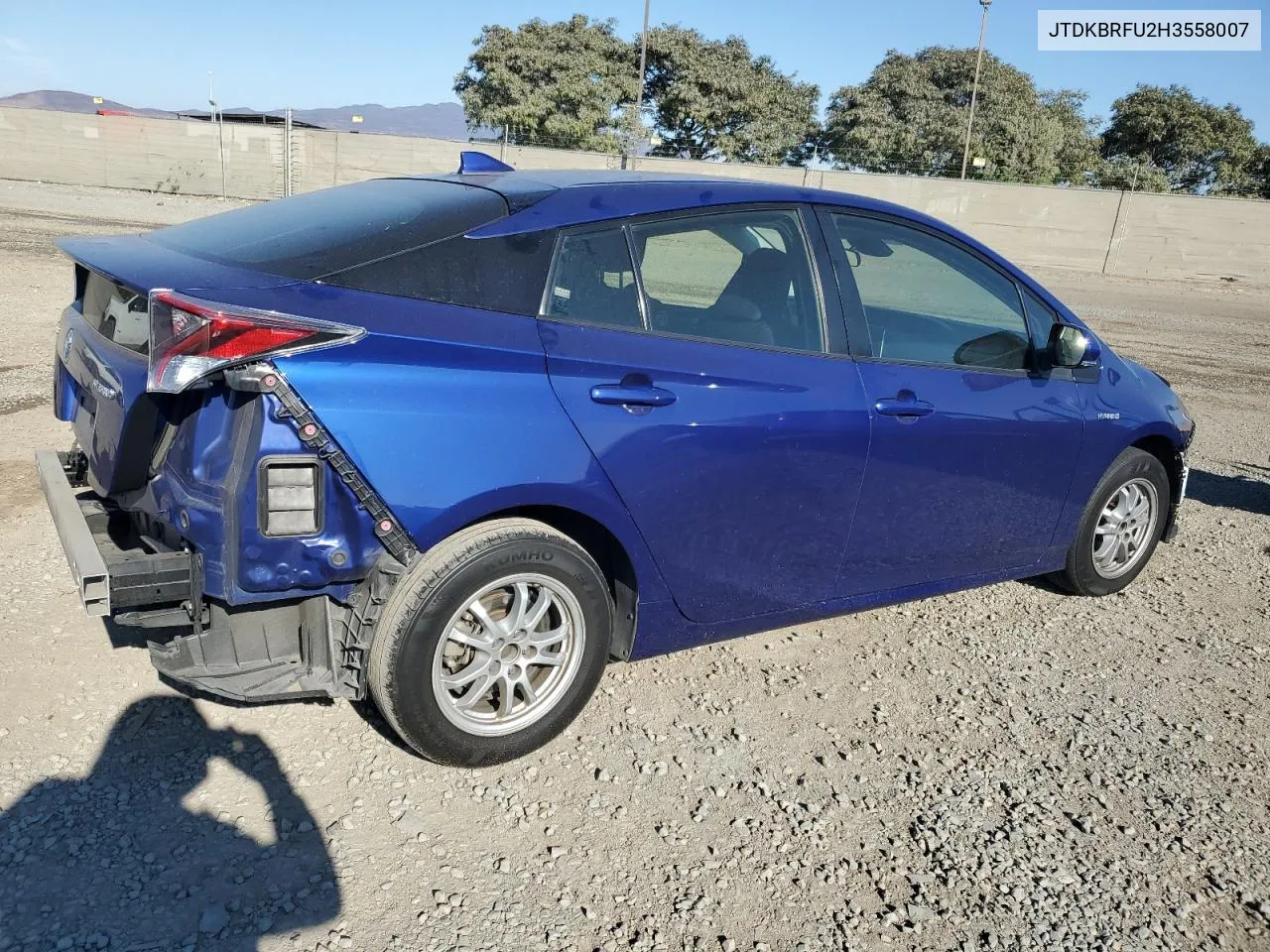 2017 Toyota Prius VIN: JTDKBRFU2H3558007 Lot: 76084774