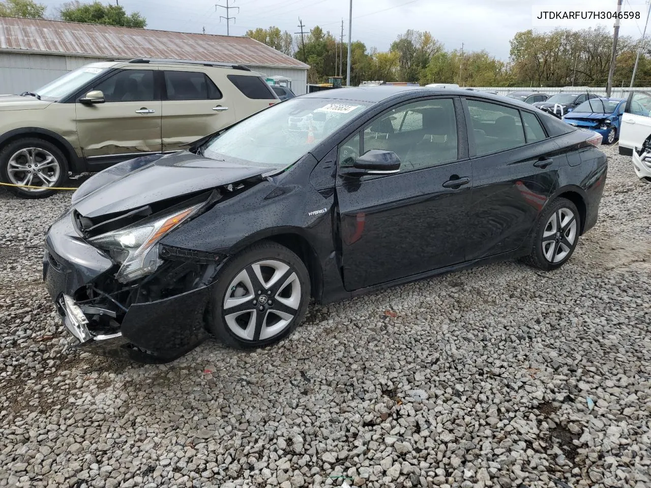 2017 Toyota Prius VIN: JTDKARFU7H3046598 Lot: 76165634