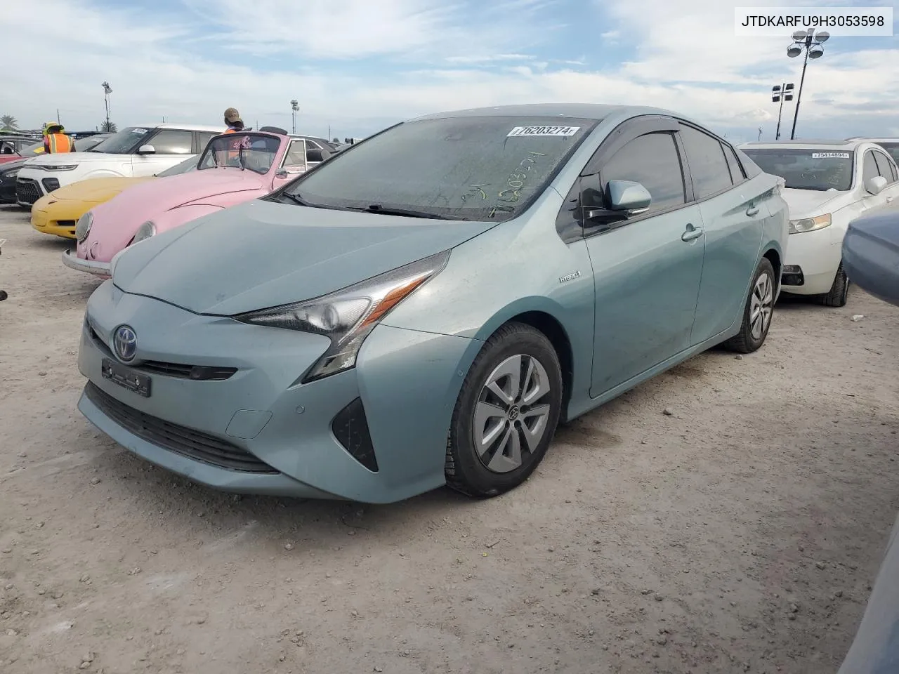 2017 Toyota Prius VIN: JTDKARFU9H3053598 Lot: 76203274