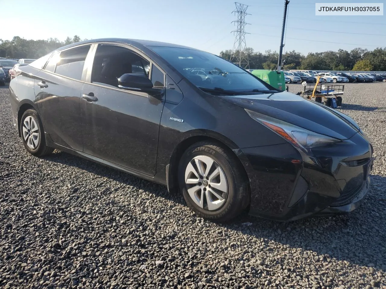 2017 Toyota Prius VIN: JTDKARFU1H3037055 Lot: 76250304