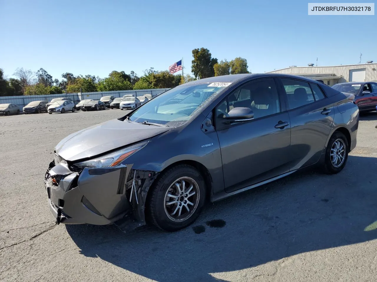 2017 Toyota Prius VIN: JTDKBRFU7H3032178 Lot: 76252054