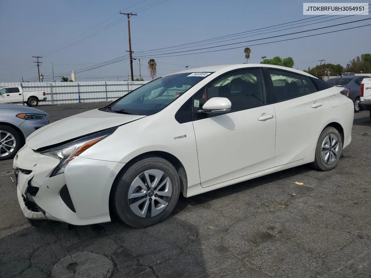 2017 Toyota Prius VIN: JTDKBRFU8H3054951 Lot: 76493834