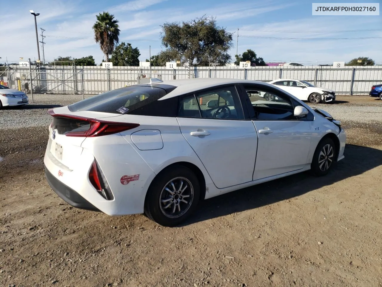 2017 Toyota Prius Prime VIN: JTDKARFP0H3027160 Lot: 76631544