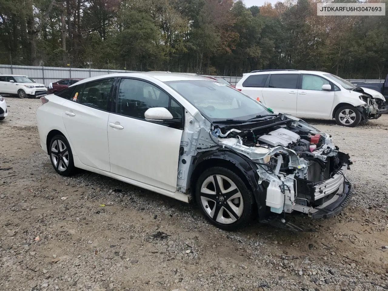 2017 Toyota Prius VIN: JTDKARFU6H3047693 Lot: 77186024