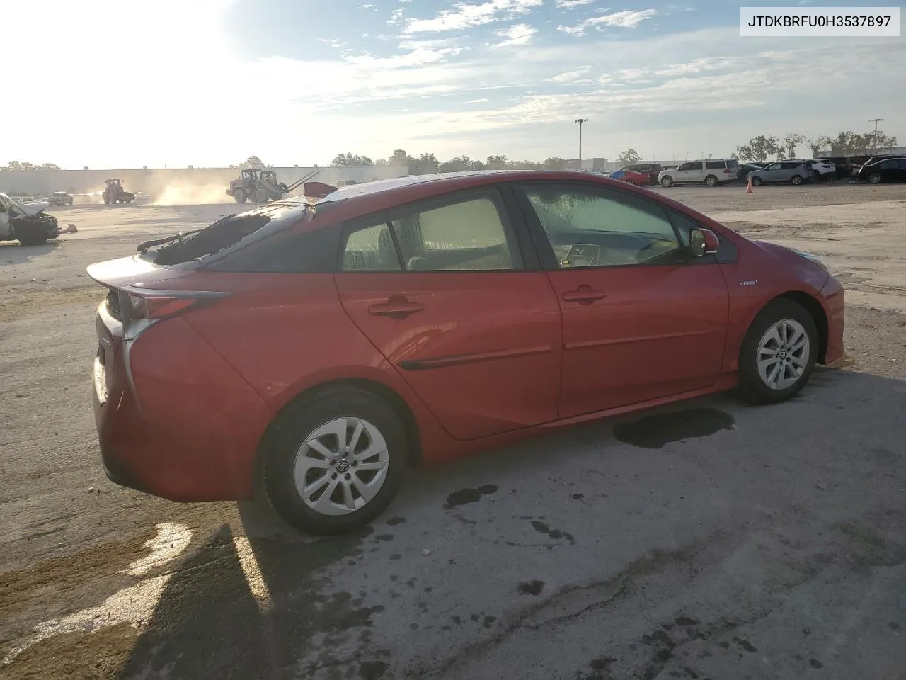 2017 Toyota Prius VIN: JTDKBRFU0H3537897 Lot: 77320074