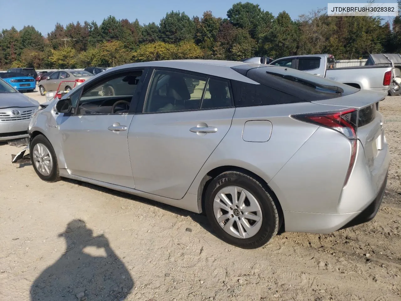 2017 Toyota Prius VIN: JTDKBRFU8H3028382 Lot: 77390064