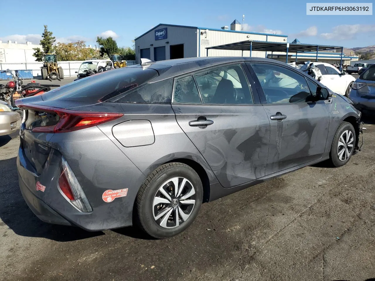 2017 Toyota Prius Prime VIN: JTDKARFP6H3063192 Lot: 77405874