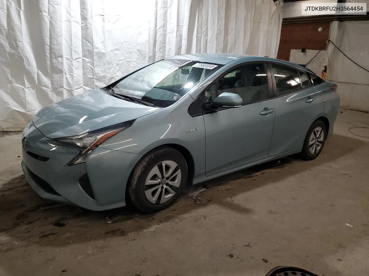 2017 Toyota Prius VIN: JTDKBRFU2H3564454 Lot: 77580004