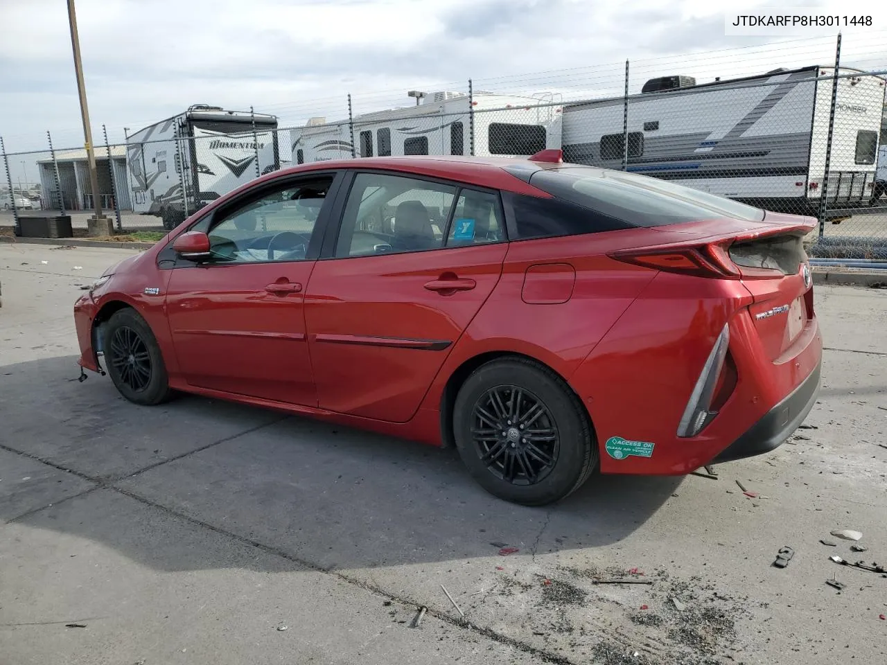 2017 Toyota Prius Prime VIN: JTDKARFP8H3011448 Lot: 77800894