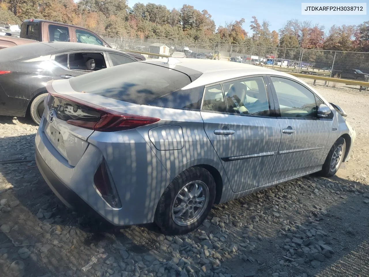 2017 Toyota Prius Prime VIN: JTDKARFP2H3038712 Lot: 77827694