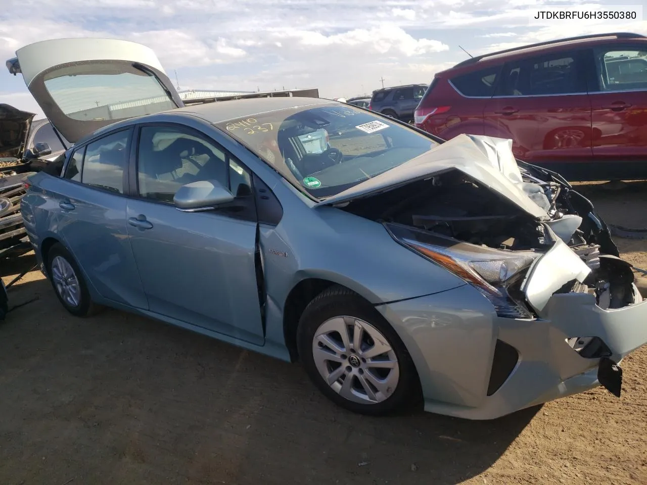 2017 Toyota Prius VIN: JTDKBRFU6H3550380 Lot: 77959974