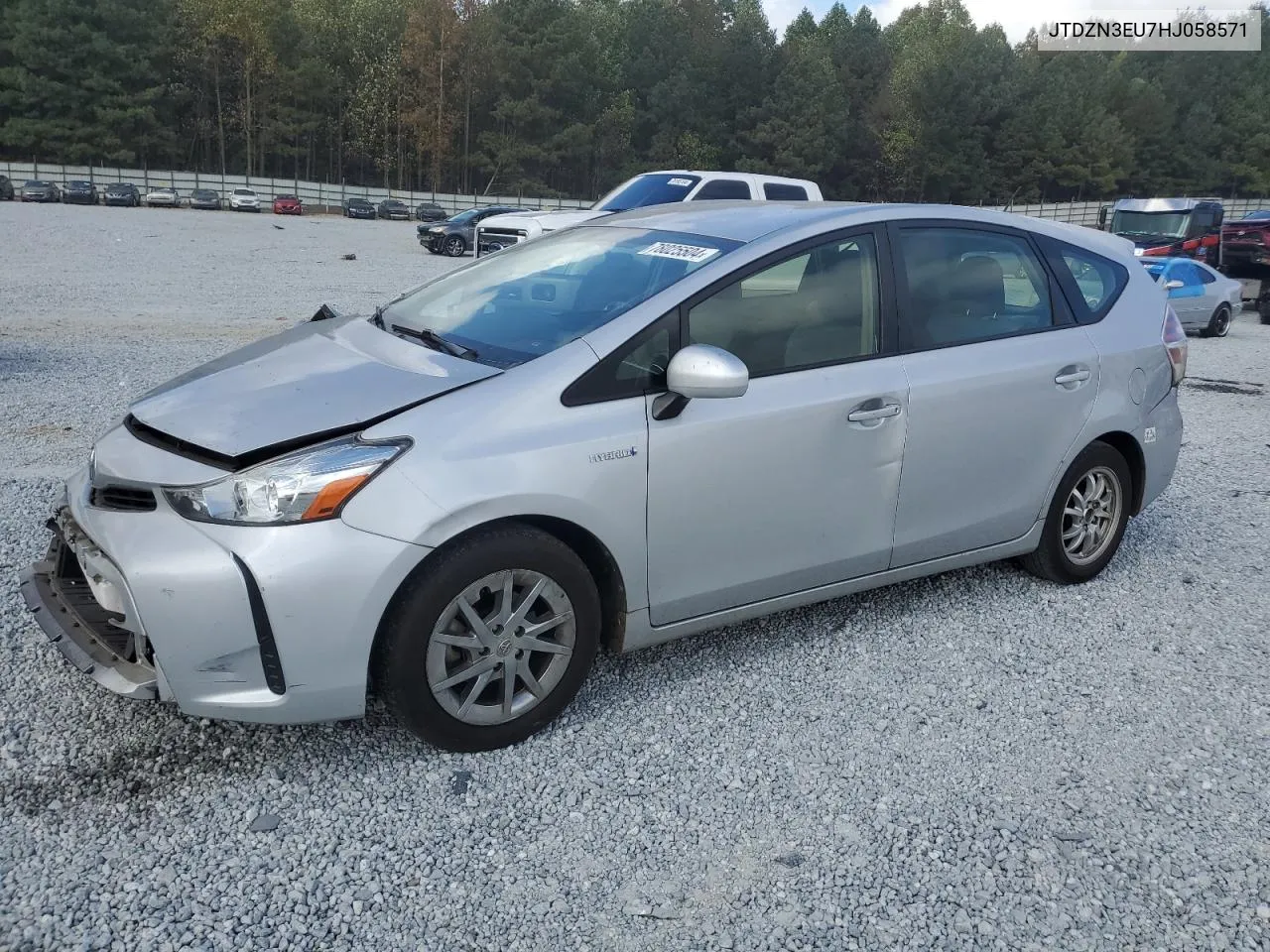 2017 Toyota Prius V VIN: JTDZN3EU7HJ058571 Lot: 78025504