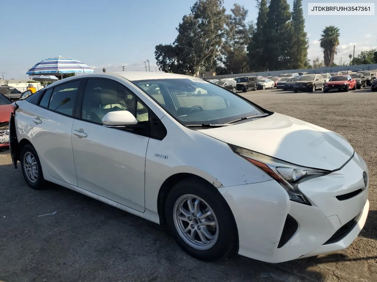 2017 Toyota Prius VIN: JTDKBRFU9H3547361 Lot: 78063464