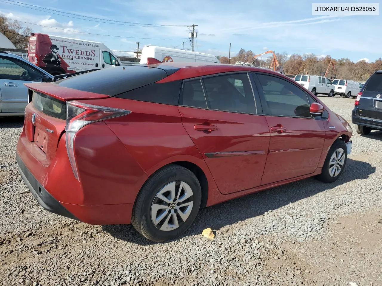 2017 Toyota Prius VIN: JTDKARFU4H3528056 Lot: 78492994