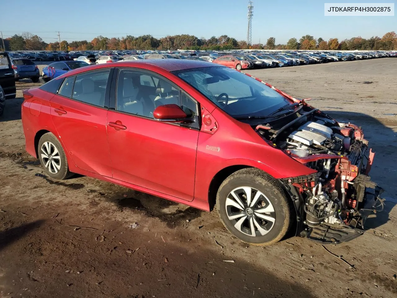 2017 Toyota Prius Prime VIN: JTDKARFP4H3002875 Lot: 78513264