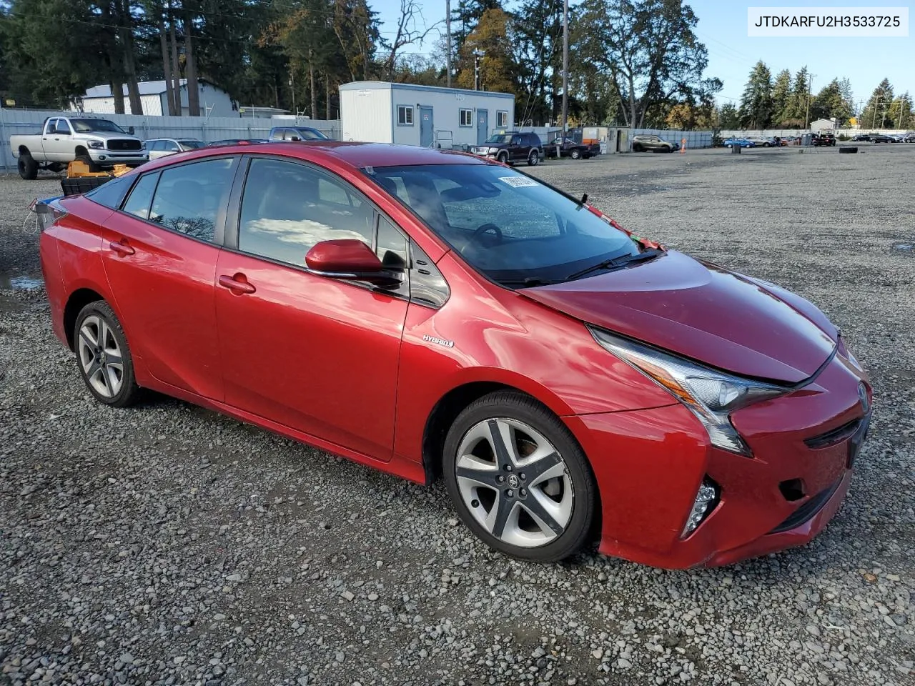 2017 Toyota Prius VIN: JTDKARFU2H3533725 Lot: 78691304