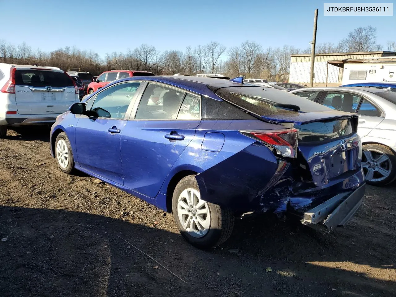 2017 Toyota Prius VIN: JTDKBRFU8H3536111 Lot: 79458594