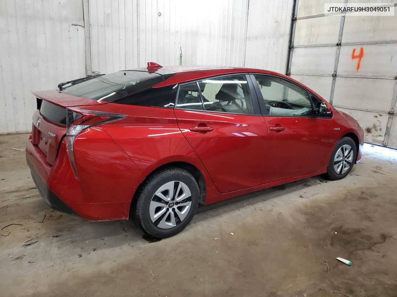 2017 Toyota Prius VIN: JTDKARFU9H3049051 Lot: 80186424