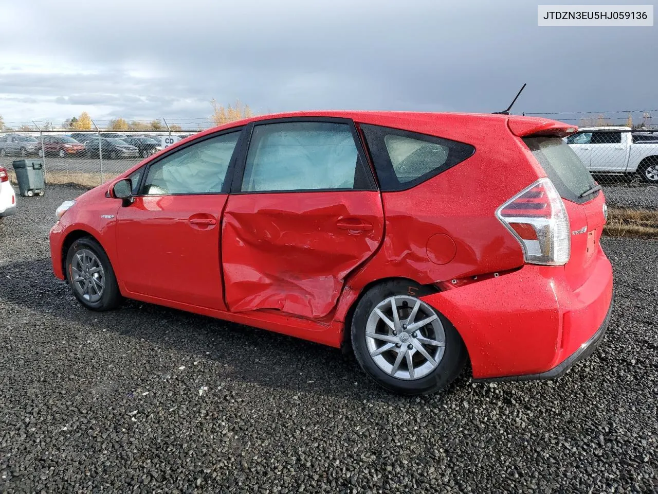 2017 Toyota Prius V VIN: JTDZN3EU5HJ059136 Lot: 80250304