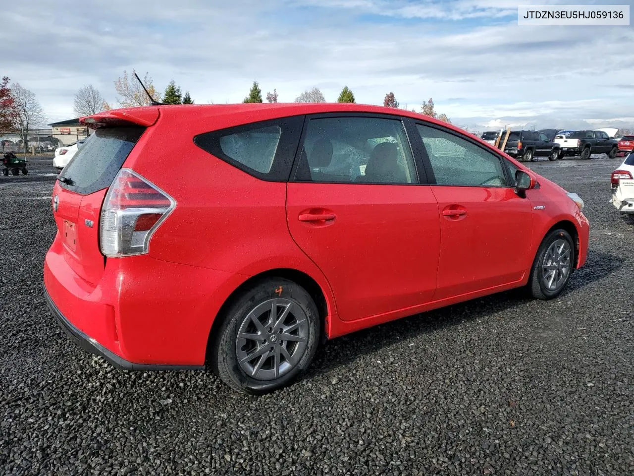 2017 Toyota Prius V VIN: JTDZN3EU5HJ059136 Lot: 80250304