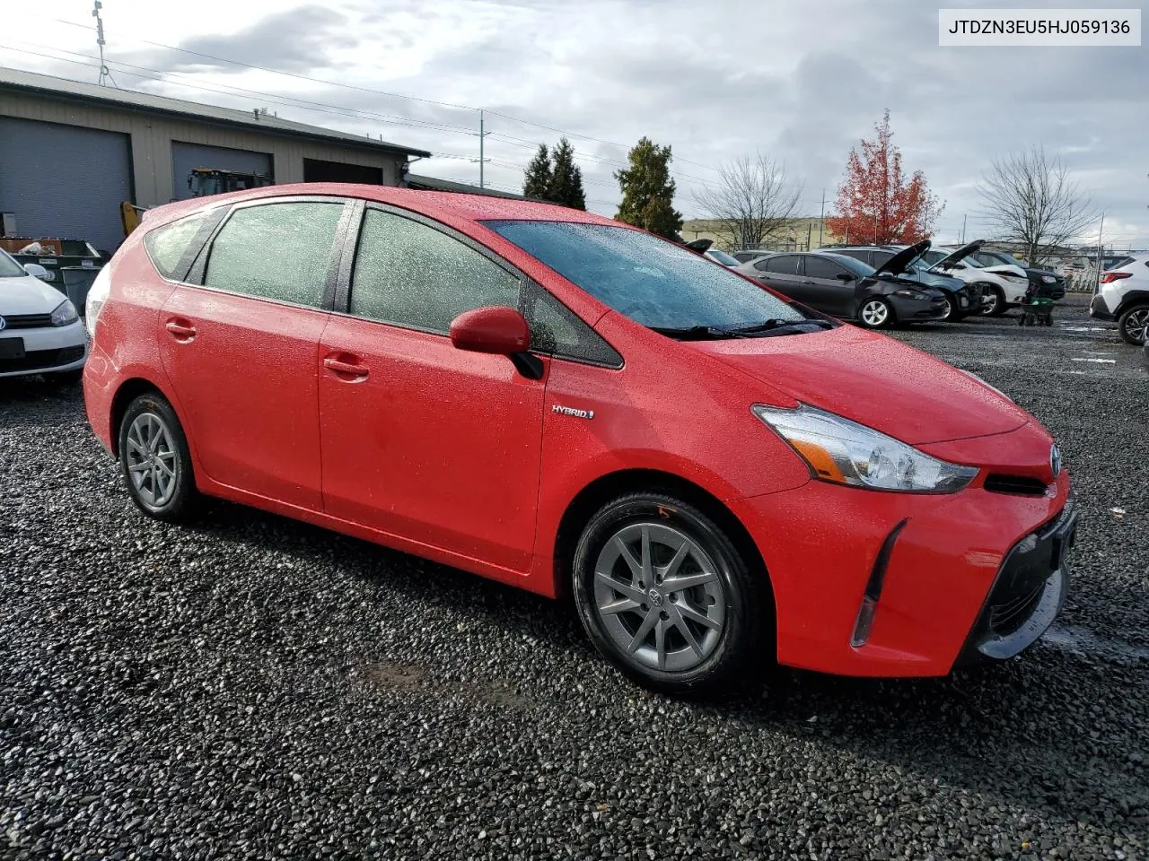 2017 Toyota Prius V VIN: JTDZN3EU5HJ059136 Lot: 80250304