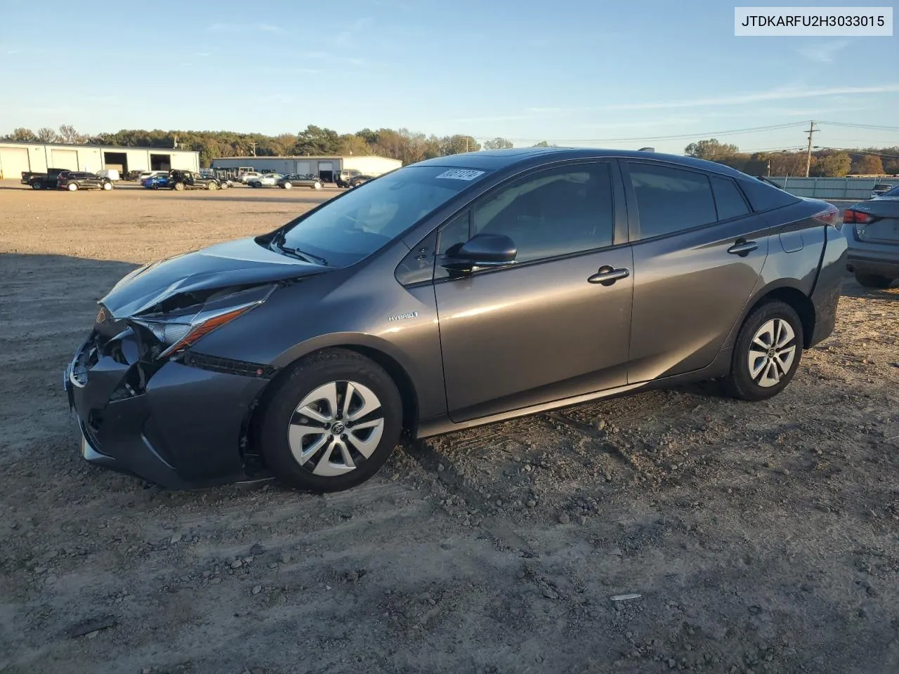 2017 Toyota Prius VIN: JTDKARFU2H3033015 Lot: 80511274