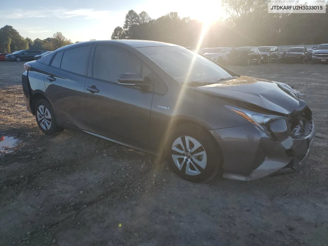 2017 Toyota Prius VIN: JTDKARFU2H3033015 Lot: 80511274