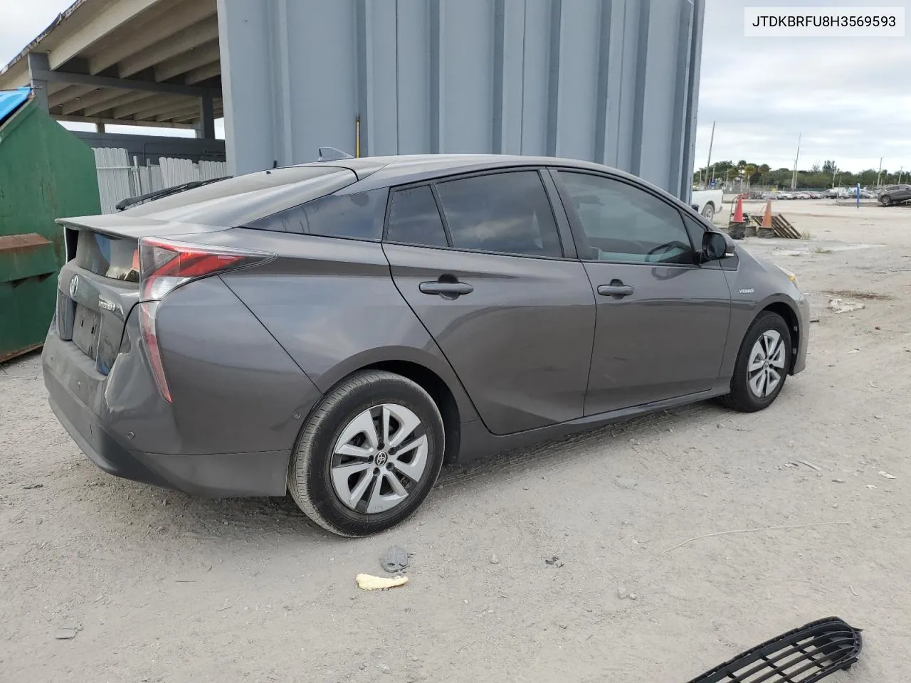 2017 Toyota Prius VIN: JTDKBRFU8H3569593 Lot: 81079564