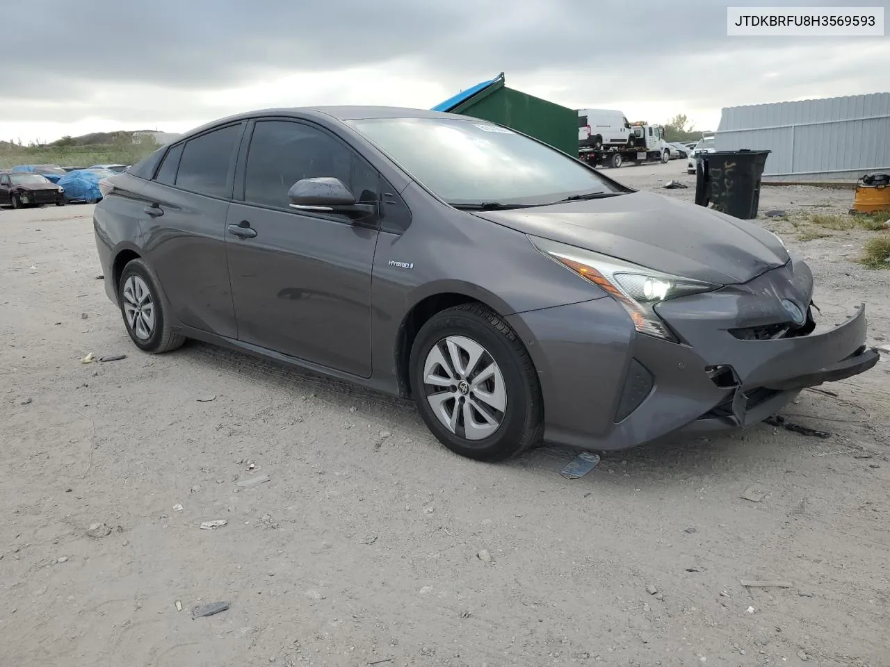 2017 Toyota Prius VIN: JTDKBRFU8H3569593 Lot: 81079564