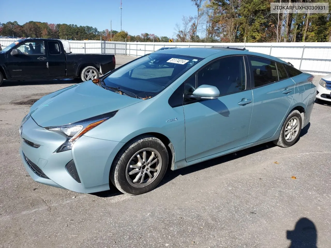 JTDKARFUXH3030931 2017 Toyota Prius