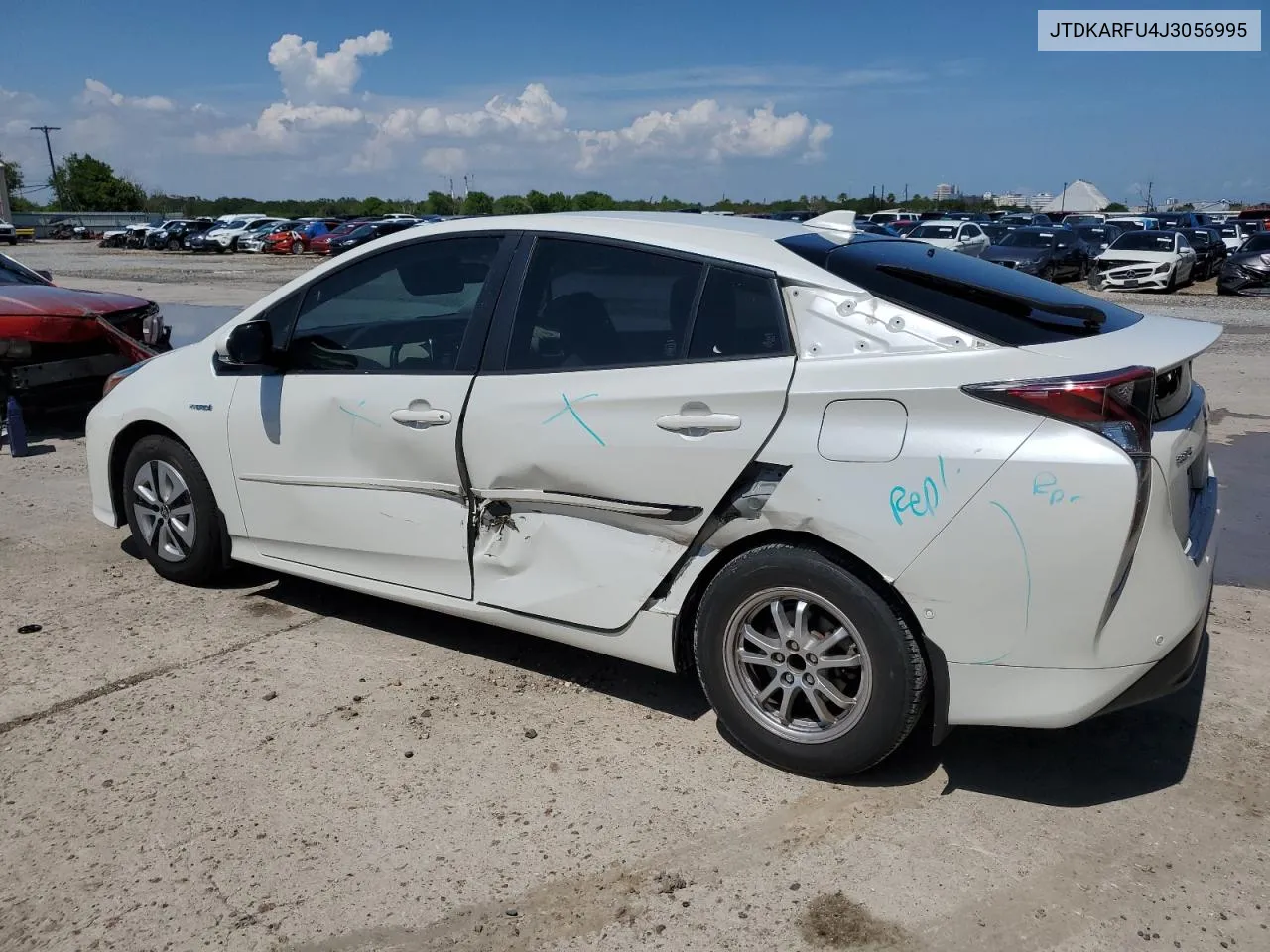 2018 Toyota Prius VIN: JTDKARFU4J3056995 Lot: 58709174