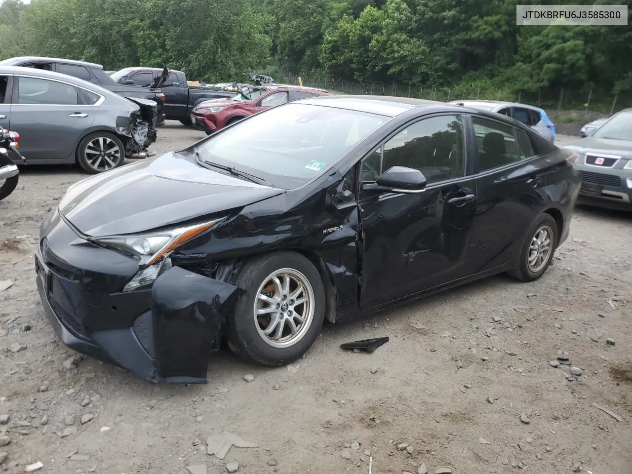 2018 Toyota Prius VIN: JTDKBRFU6J3585300 Lot: 59419574