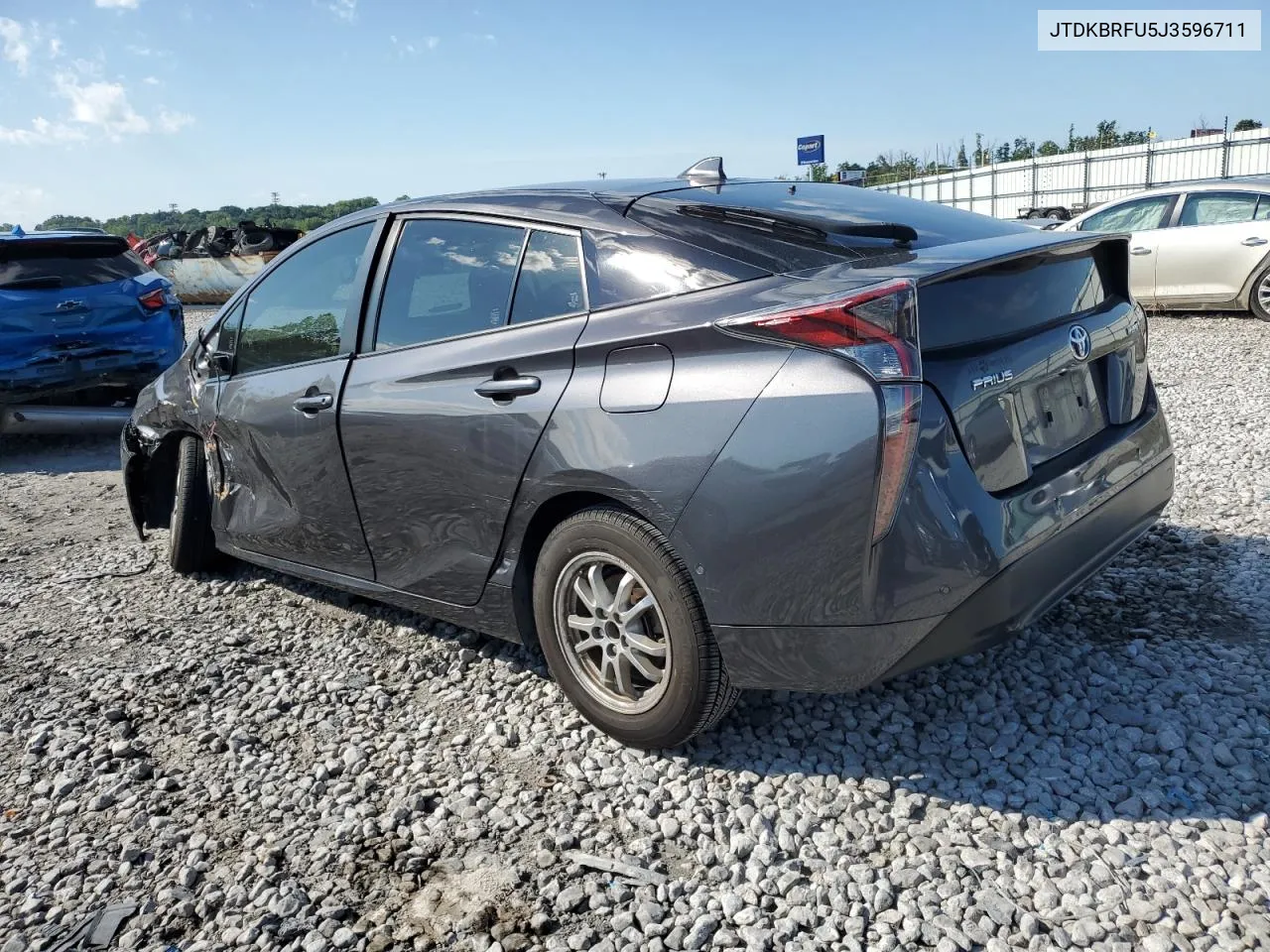 2018 Toyota Prius VIN: JTDKBRFU5J3596711 Lot: 62756014