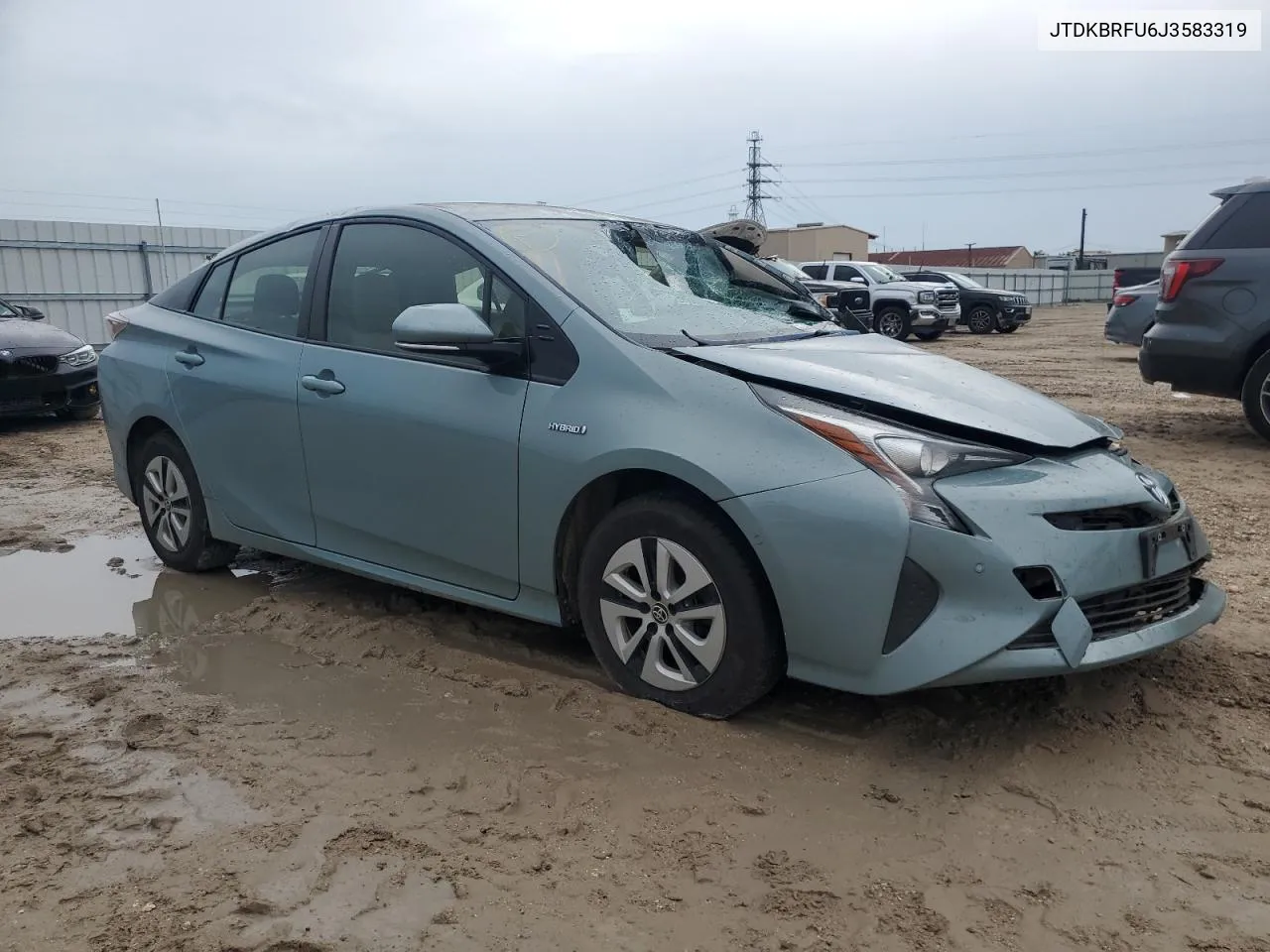 2018 Toyota Prius VIN: JTDKBRFU6J3583319 Lot: 63123964