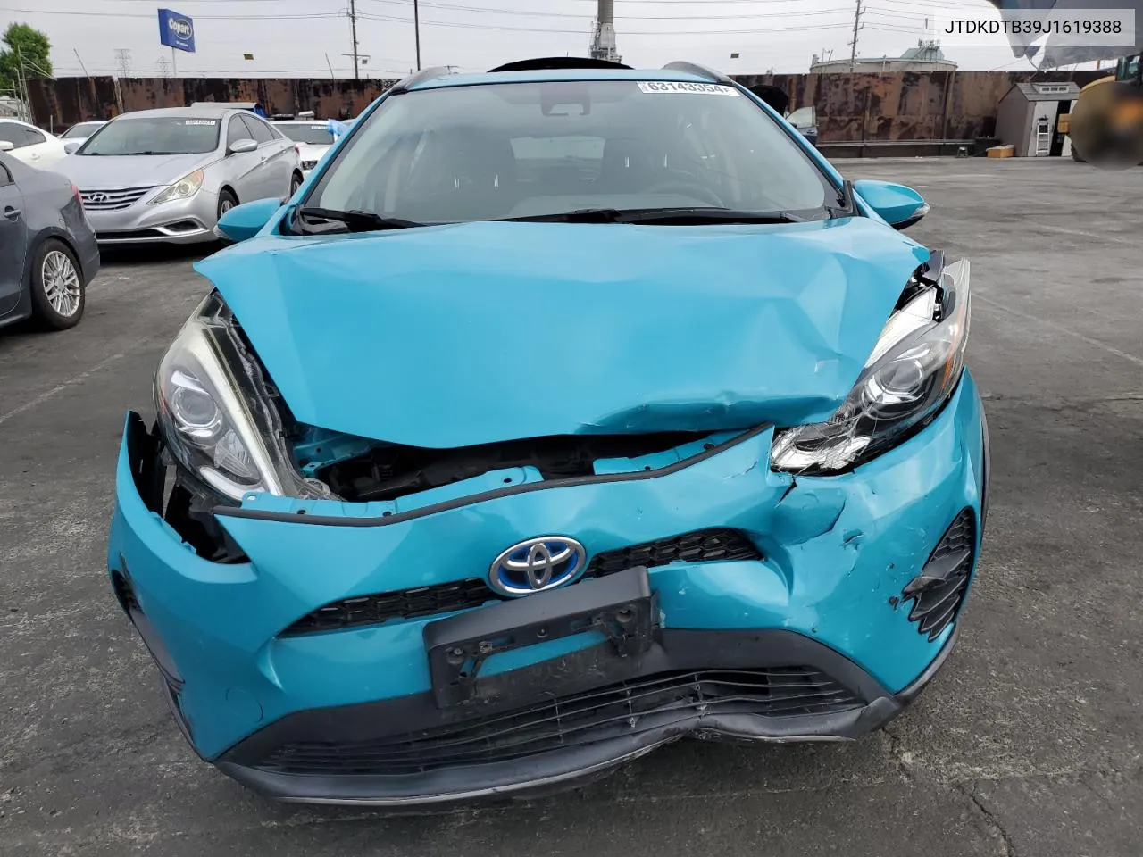 2018 Toyota Prius C VIN: JTDKDTB39J1619388 Lot: 63143354