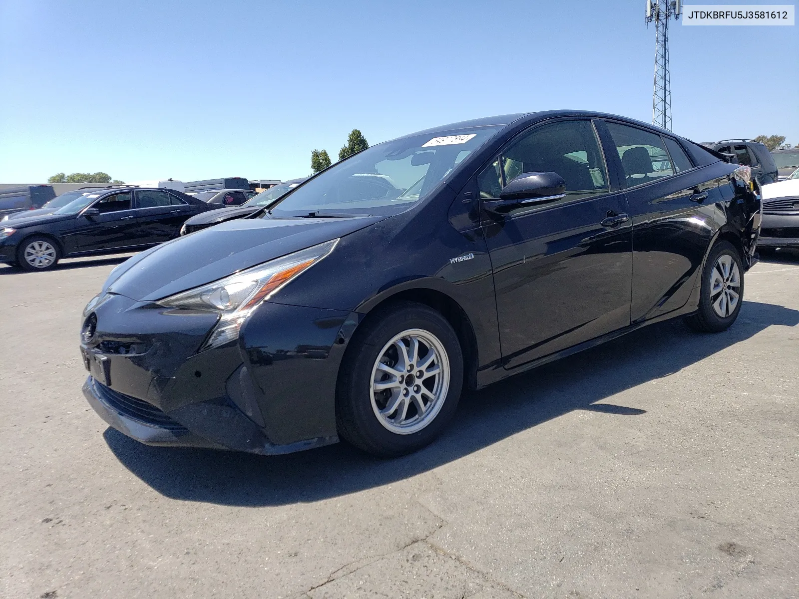 2018 Toyota Prius VIN: JTDKBRFU5J3581612 Lot: 64977894