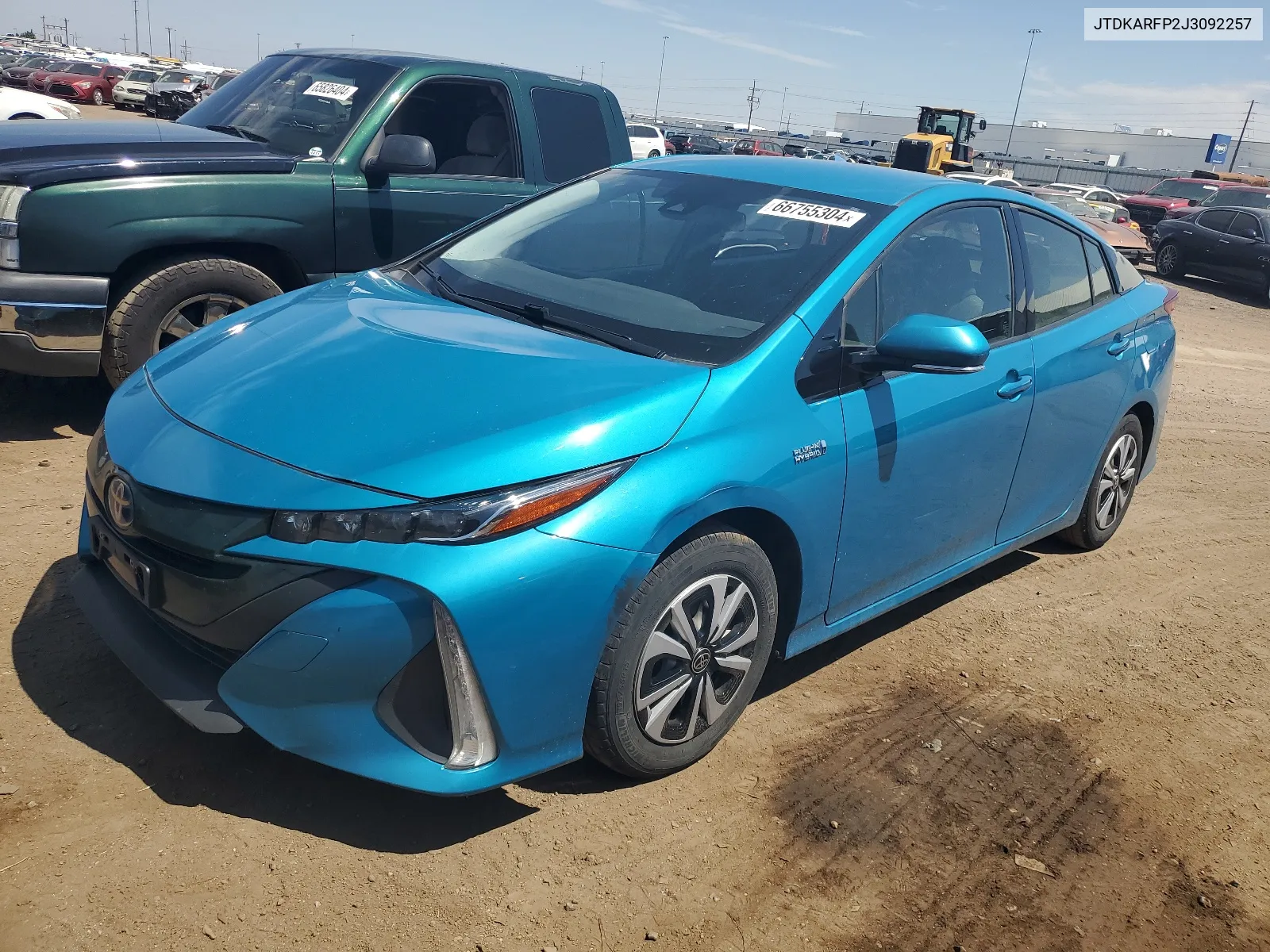 2018 Toyota Prius Prime VIN: JTDKARFP2J3092257 Lot: 66755304