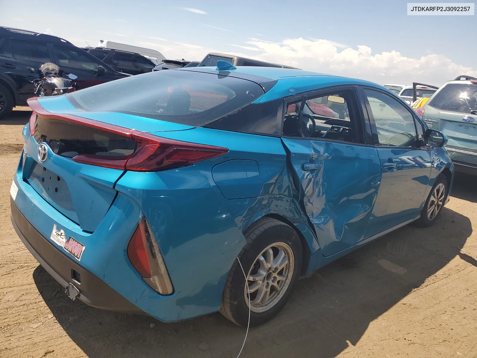 2018 Toyota Prius Prime VIN: JTDKARFP2J3092257 Lot: 66755304