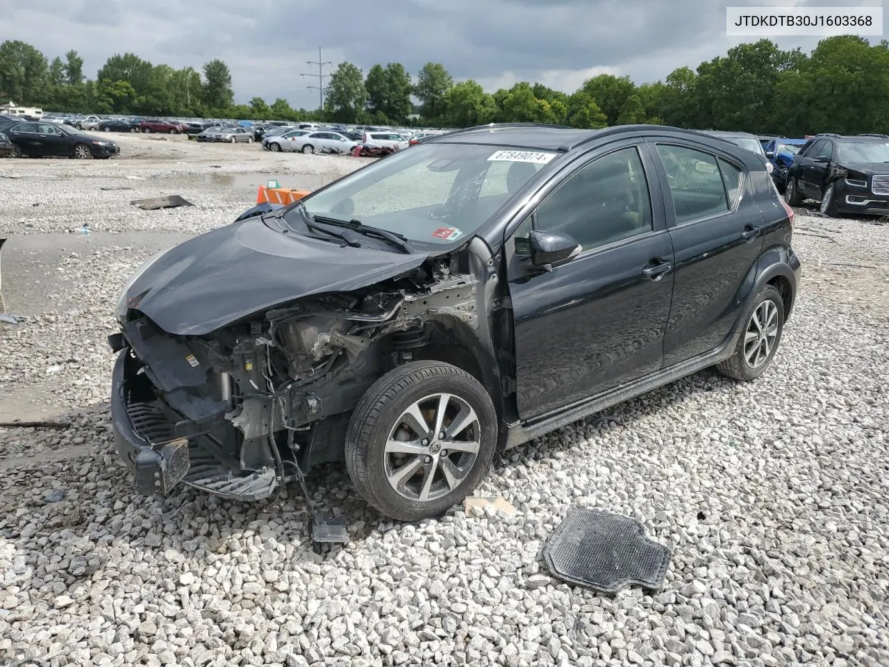 2018 Toyota Prius C VIN: JTDKDTB30J1603368 Lot: 67849074